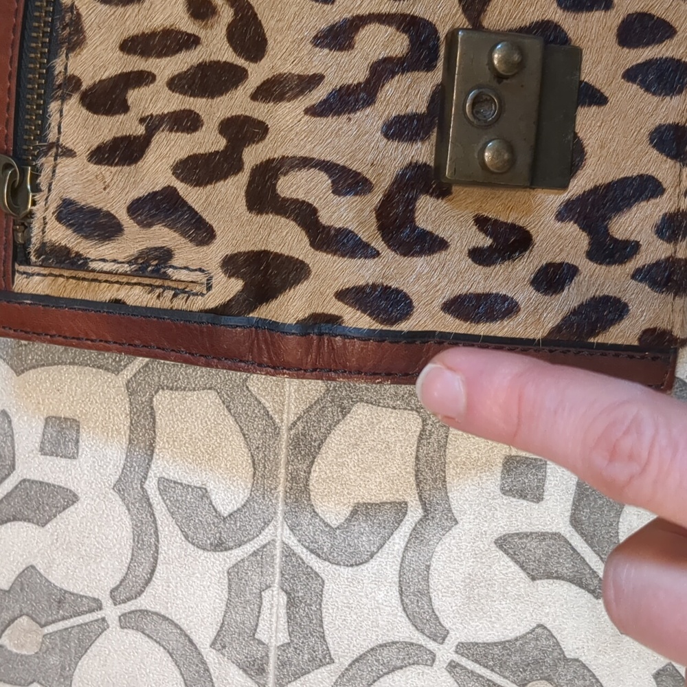 Fossil Vintage Re Issue II Flap Cheetah Wallet - Picture 5 of 5